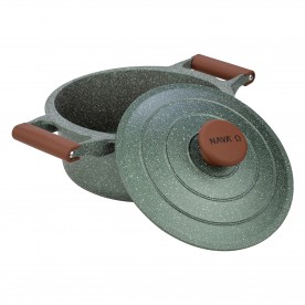 „Ωmega” oala cu strat antiaderent de piatră si capac 28cm