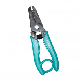 Pro'sKit 8PK-3001D Dezizolator de sârmă de precizie, 3în1: taie - dezizolează - strange, 0,2/0,3/0,4/0,5/0,6/0,8 mm, blocare de siguranță