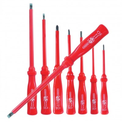 Set şurubelniţe cu mâner izolat - 8PK-8100