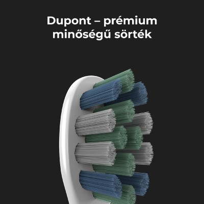 Periuță de dinți inteligentă cu ultrasunete, 46.000 de vibrații pe minut, SMART, 4 moduri, 3 utilizatori, reîncărcabilă, IPX7