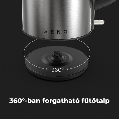 ceainic electric, max. 2200 W, capacitate 1,7 litri, indicator de stare LED, oțel inoxidabil