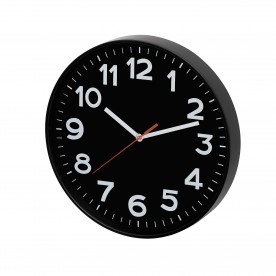 Ceas de perete, 25cm, negru - AWC250BK