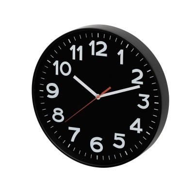 Ceas de perete, 25cm, negru - AWC250BK