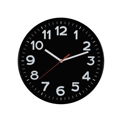Ceas de perete, 25cm, negru - AWC250BK