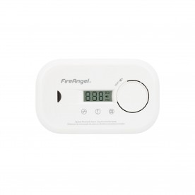 FireAngel alarma de monoxid de carbon, alimentat cu baterii, ecran LCD, CO