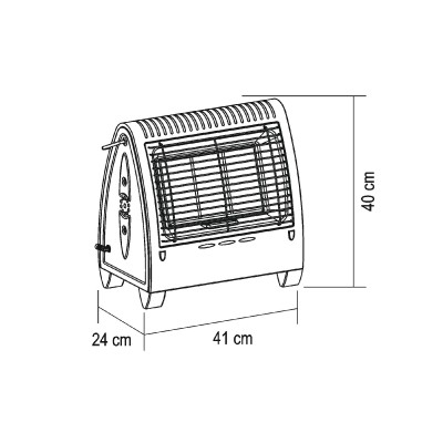 HOME FG420 Radiator cu infrarosu, pe gaze naturale, 4.2 kW