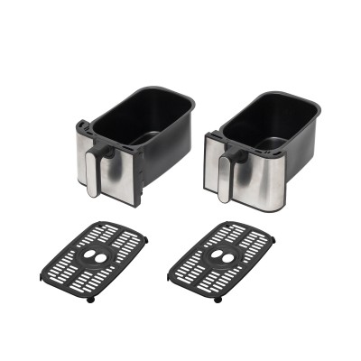 Airfryer dublu cu aer cald, 2x4,5L, 2000 W, digital - HGAF29