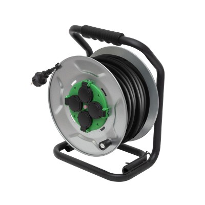 Tambur pentru exterior, cu 25 m cablu