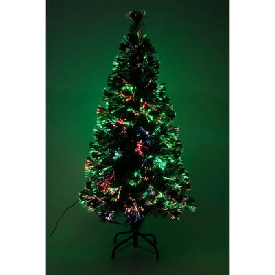 Decor brad din fibra optica, 120cm, LED