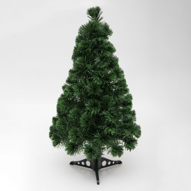 Brad artificial din fibră optică, cu LED-uri care schimbă culoarea, 80 cm