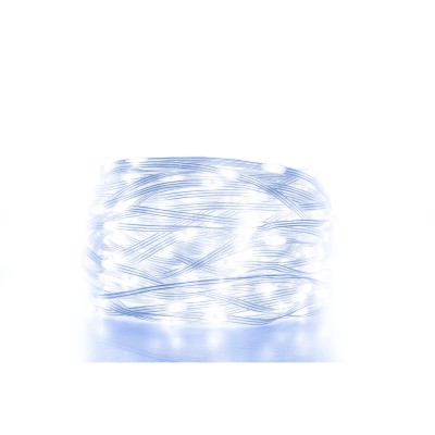 Home KKL512DWH DOT LED-es fényfüzér, 500db hidegfehér LED, 35m hosszú, 8+4 funkció, átlátszó vezeték, adapteres tápellátás, beltéri kivitel