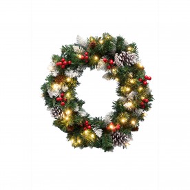 Ghirlanda luminoase cu LED-uri, 45 cm, LED-uri alb cald, IP44