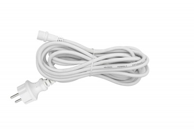 Cablu de conectare la rețea, 5 m, cablu alb