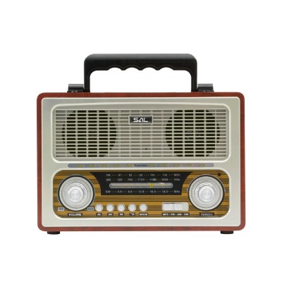 Radio portabil retro, MP3, BT, 3 benzi