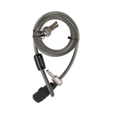 STANLEY S741-159 családi kulcskábeles kerékpár zár, 3 kulcsos, 2400 mm hosszúság