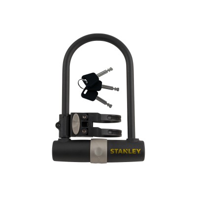 STANLEY S755-201 kerékpár zár, U-alakú, 3 kulcsos, 247 mm hosszúság