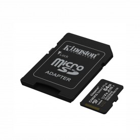 Card de memorie microSDXC Kingston, 64 GB, Canvas Select Plus Gen3 100R A1   Adaptor