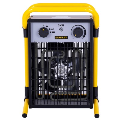 STANLEY SXJH203000E fűtőtest, 3000 W, 2 fokozat, fém ház, termosztát, IPX4 védelem, túlmelegedés elleni védelem