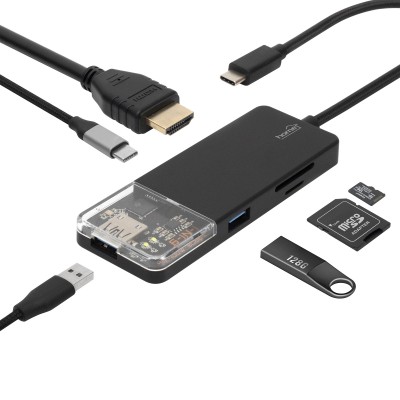 USB-C HUB, Stație de andocare, 6in1 - USBHUB6