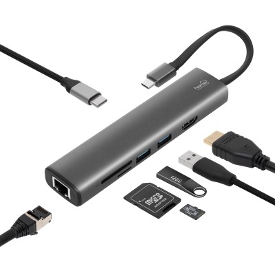 USB-C HUB, Stație de andocare, 7in1 - USBHUB7